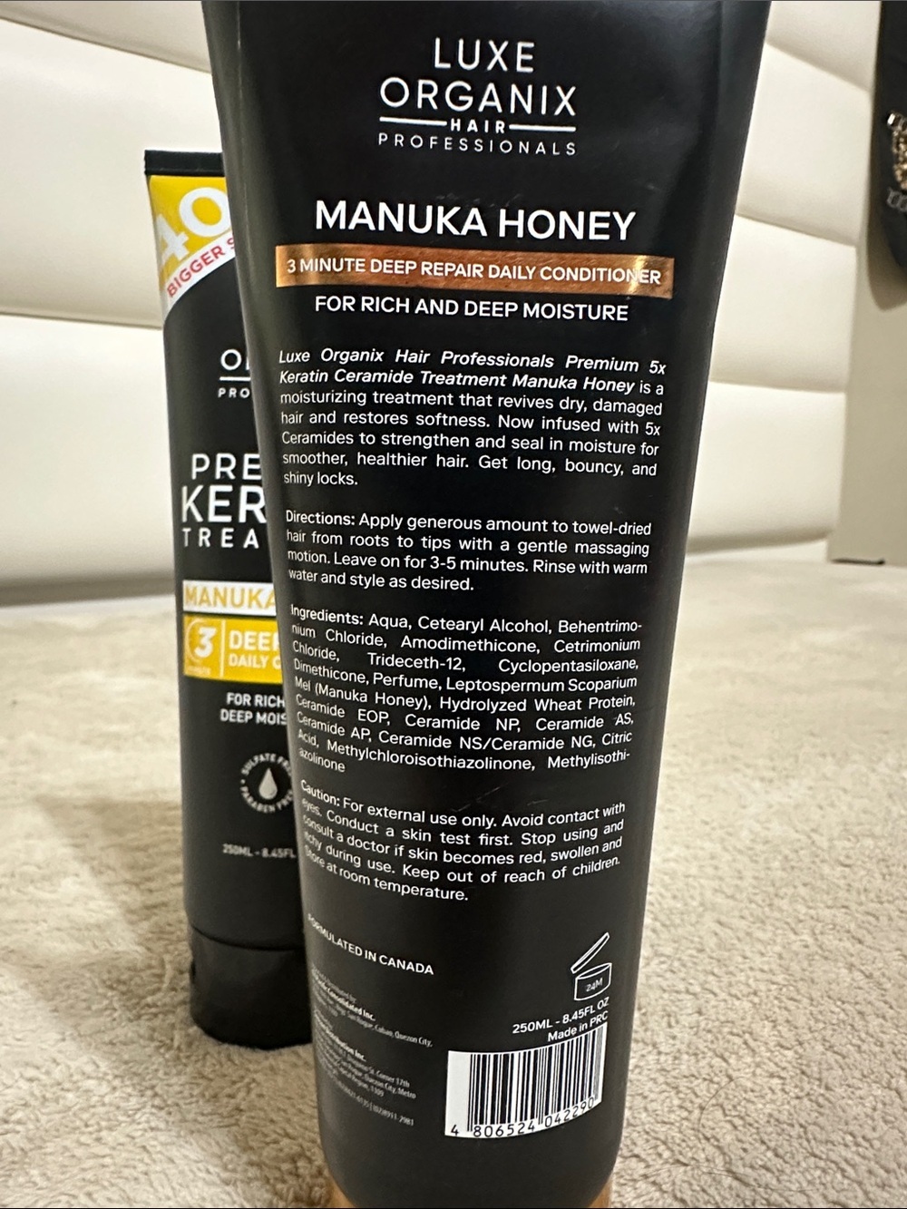 Premium Keratin Manuka Honey Deep Repair Conditioner - - Picture 3 of 4
